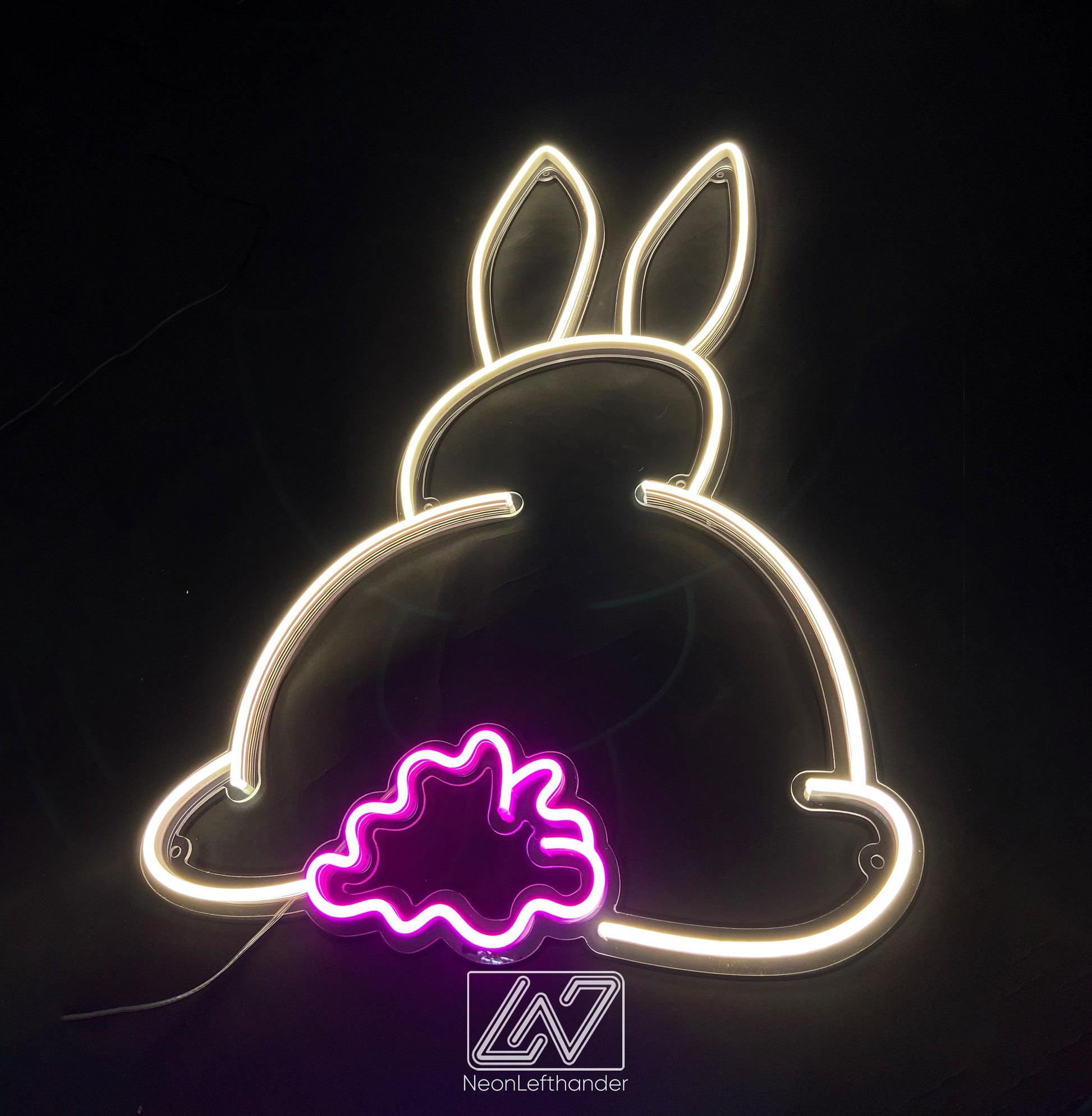 Bunny - Neon Fairytale in Your Room! Original Decor for a Child's Room. Neon Sign for Playful Minds. Children's paradise comes alive!