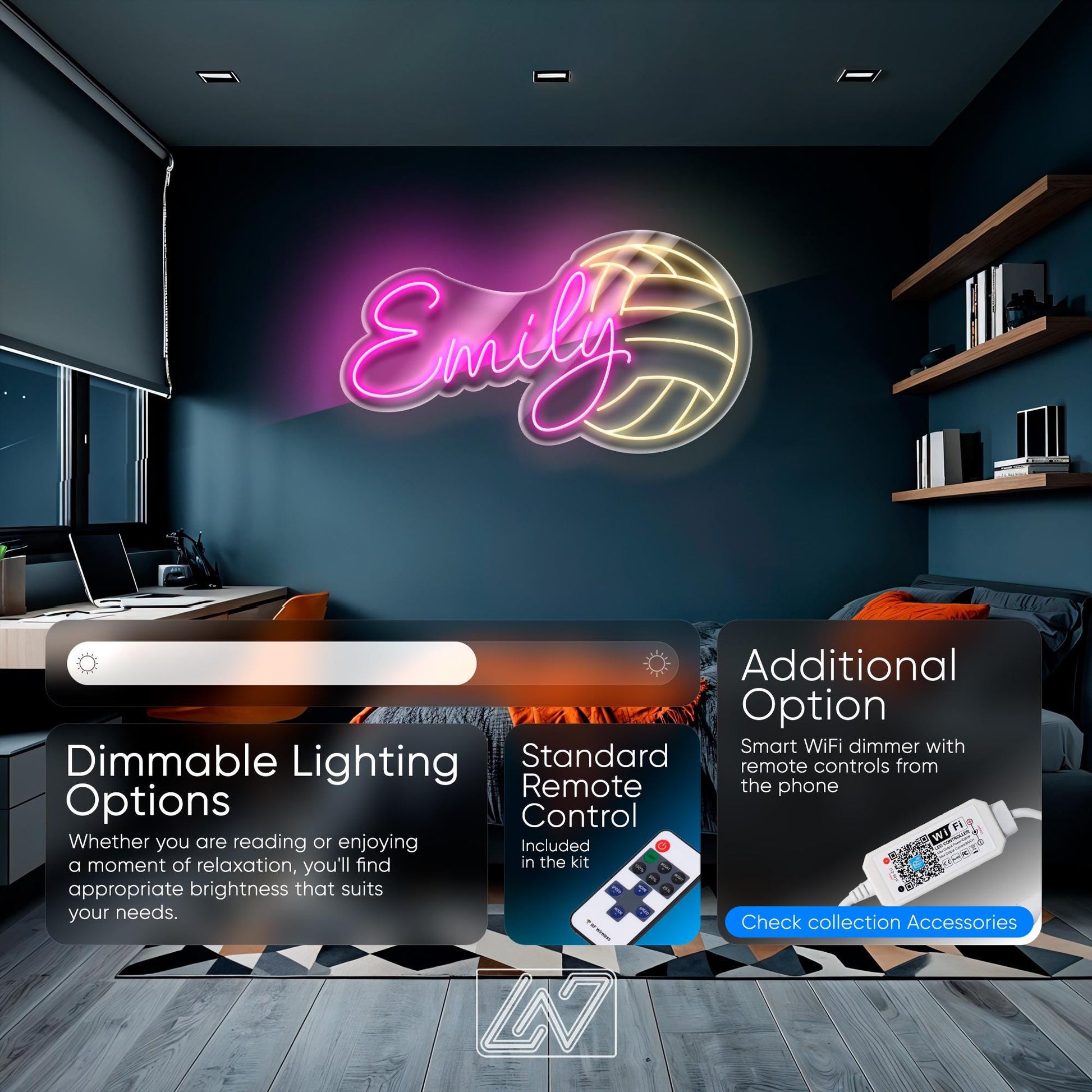 Every(body) Welcome Neon Sign LED Light, Inclusive Tattoo Studio Wall Decor, Body Positivity Sign for Ink Parlor or Creative Space
