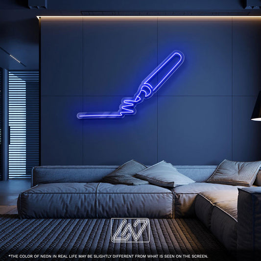 LED Neon Sign Pen - Creative Wall Light for Artists, Writers, Designers or Students, Ideal Gift for Studio, Office, Classroom or Work Decor