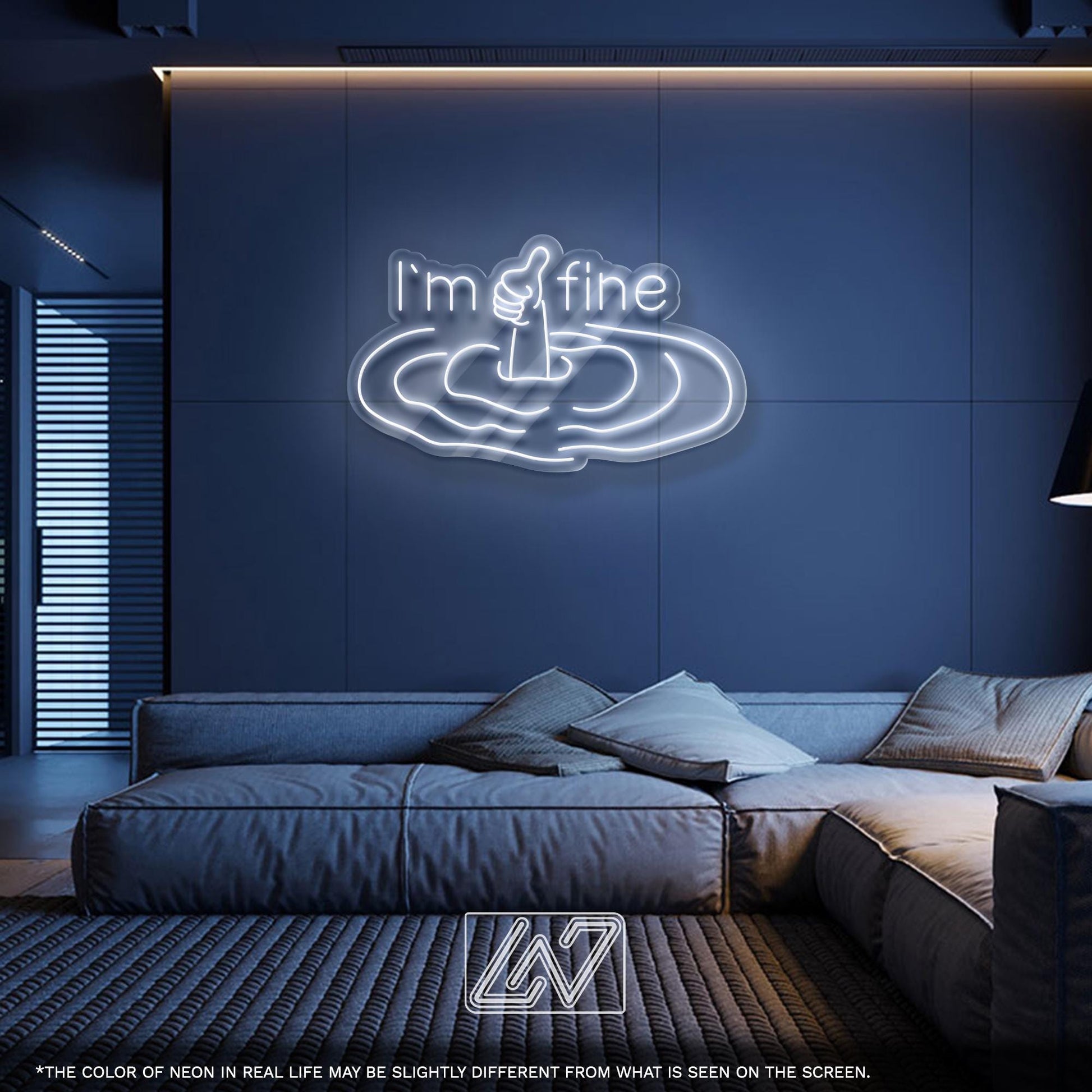 I'm Fine LED Neon Sign