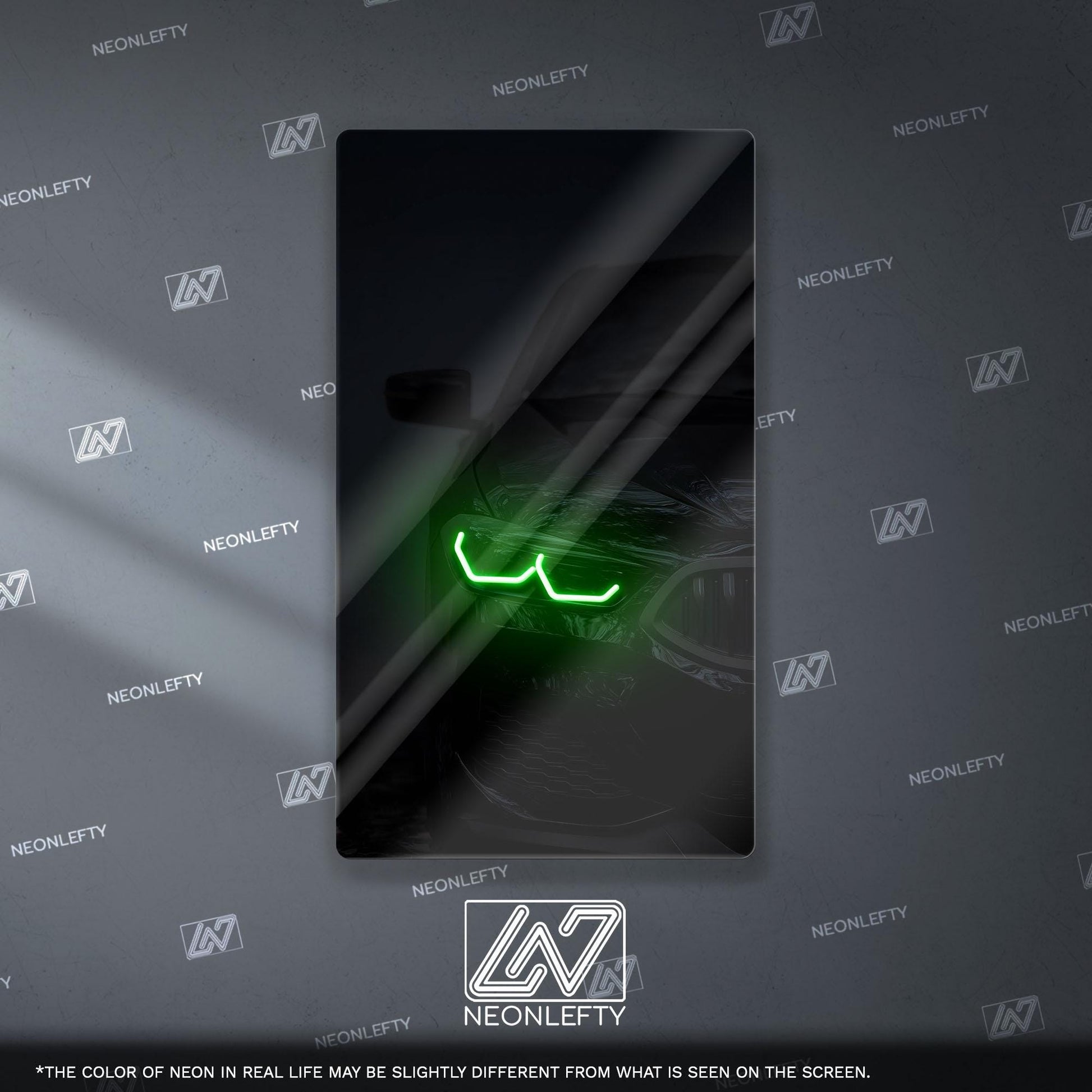 BMW M Performance Neon Sign - Aggressive front view wall art inspired by modern performance design, perfect for garage, man cave or car room