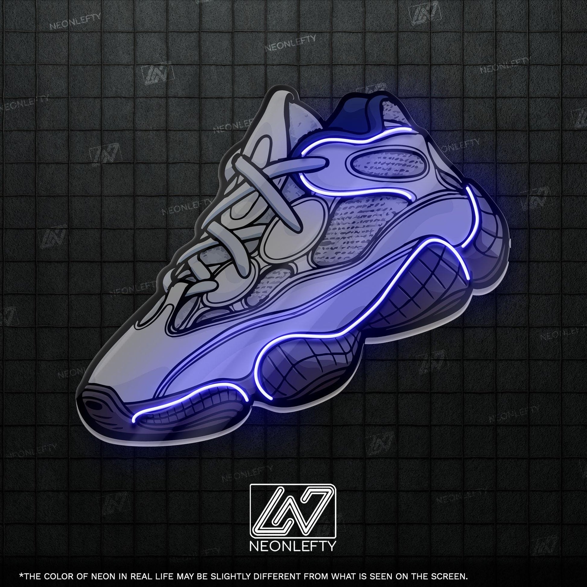 Sneaker Art - LED Neon Streetwear Wall Decor, Urban Shoe Illustration, Hype Style Neon Light, Sneakerhead Gift, Modern Room Decor