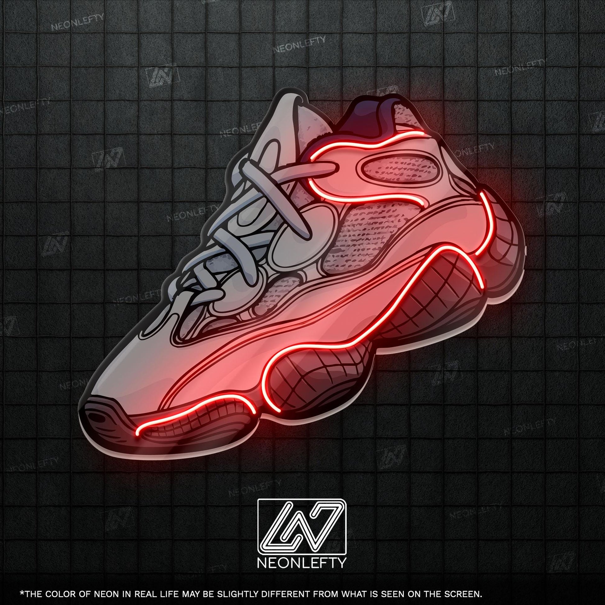 Sneaker Art - LED Neon Streetwear Wall Decor, Urban Shoe Illustration, Hype Style Neon Light, Sneakerhead Gift, Modern Room Decor