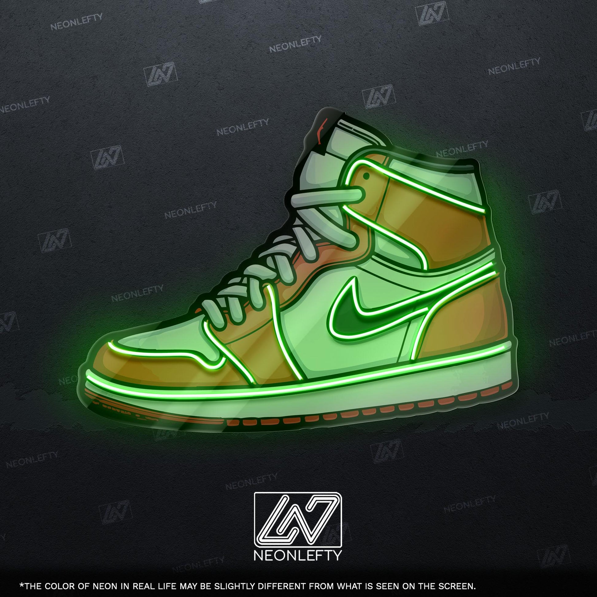 Sneaker Art - LED Neon Streetwear Wall Decor, Urban Shoe Illustration, Hype Style Neon Light, Sneakerhead Gift, Modern Room Decor