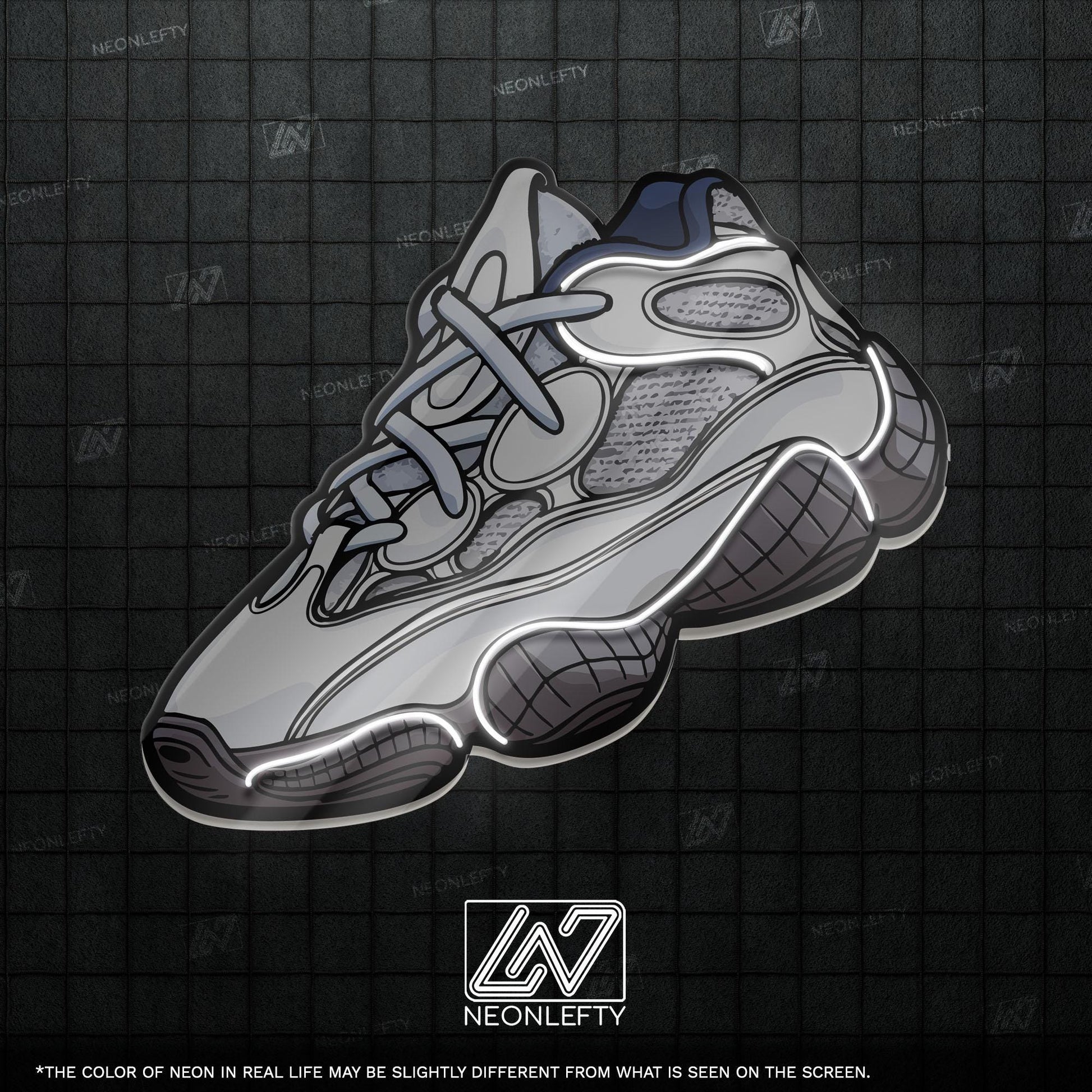 Sneaker Art - LED Neon Streetwear Wall Decor, Urban Shoe Illustration, Hype Style Neon Light, Sneakerhead Gift, Modern Room Decor