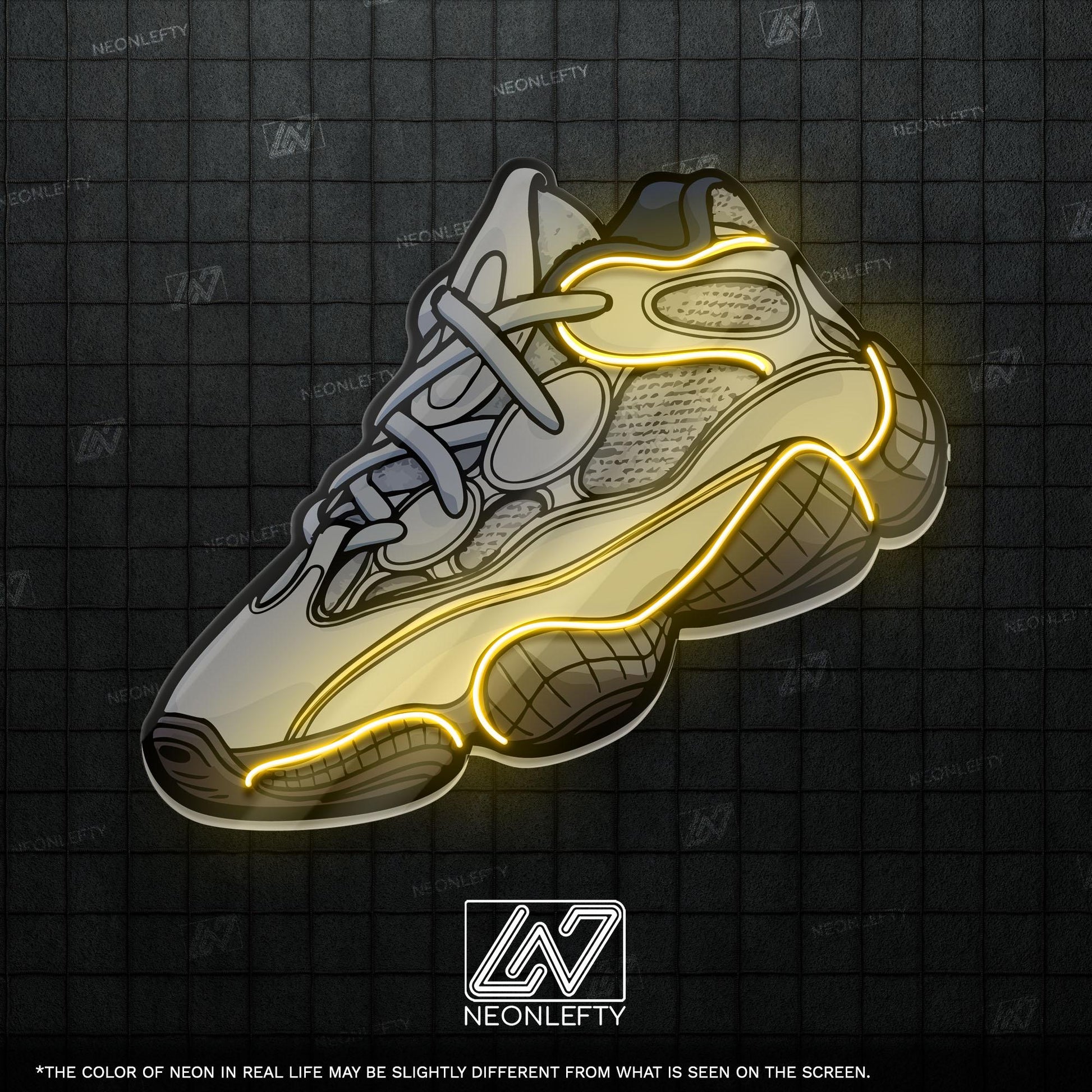 Sneaker Art - LED Neon Streetwear Wall Decor, Urban Shoe Illustration, Hype Style Neon Light, Sneakerhead Gift, Modern Room Decor