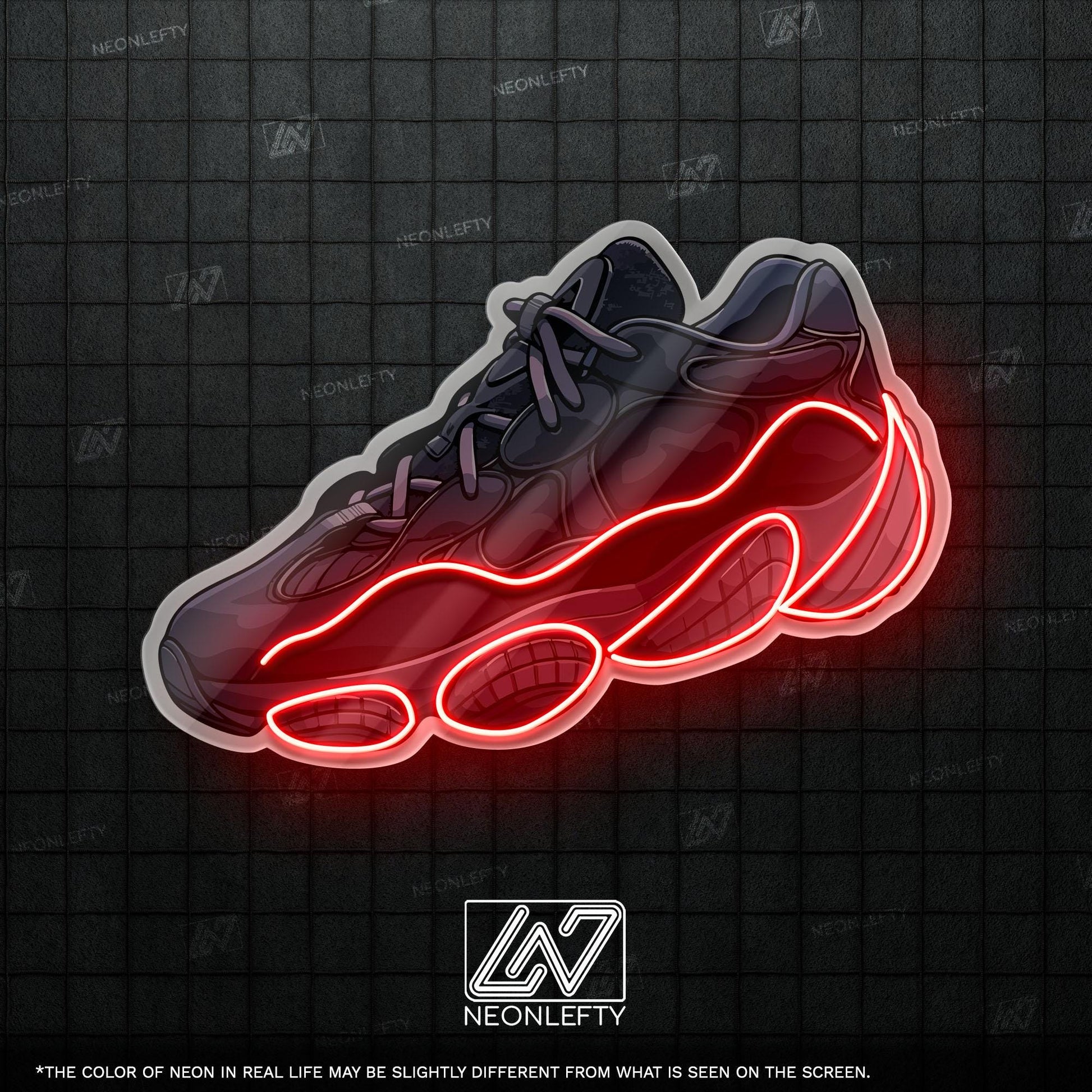 Sneaker Art - LED Neon Streetwear Wall Decor, Urban Shoe Illustration, Hype Style Neon Light, Sneakerhead Gift, Modern Room Decor